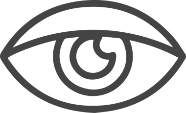 Göz simgesi vektör resmi illüstrasyonu