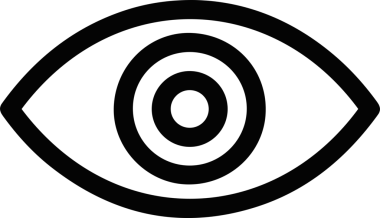 Göz simgesi vektör resmi illüstrasyonu