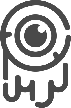 Göz simgesi vektör resmi illüstrasyonu