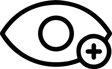 Göz simgesi vektör resmi illüstrasyonu