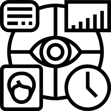 Göz simgesi vektör resmi illüstrasyonu