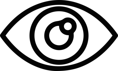 Göz simgesi vektör resmi illüstrasyonu