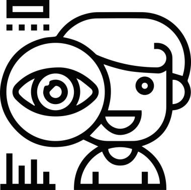 Göz simgesi vektör resmi illüstrasyonu