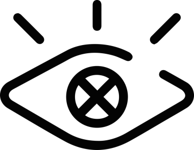 Göz simgesi vektör resmi illüstrasyonu