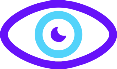 Göz simgesi vektör resmi illüstrasyonu