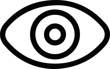 Göz simgesi vektör resmi illüstrasyonu