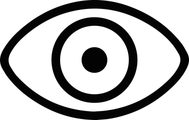Göz simgesi vektör resmi illüstrasyonu