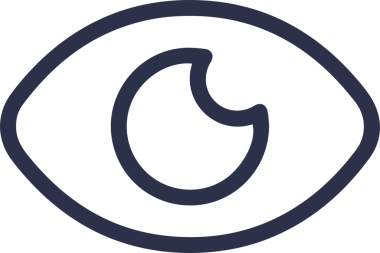 Göz simgesi vektör resmi illüstrasyonu