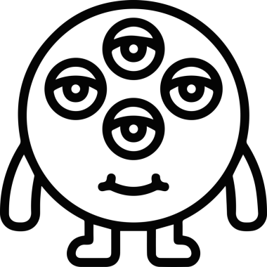 Göz simgesi vektör resmi illüstrasyonu