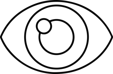 Göz simgesi vektör resmi illüstrasyonu