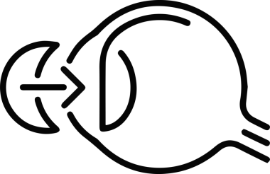 Göz simgesi vektör resmi illüstrasyonu