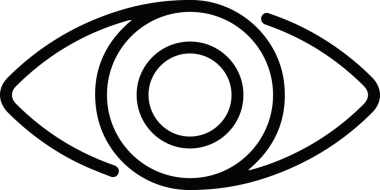 Göz simgesi vektör resmi illüstrasyonu