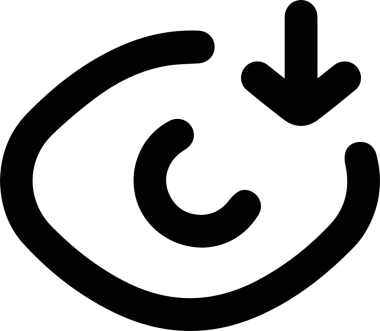 Göz simgesi vektör resmi illüstrasyonu