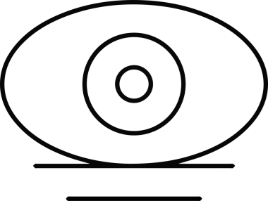 Göz simgesi vektör resmi illüstrasyonu