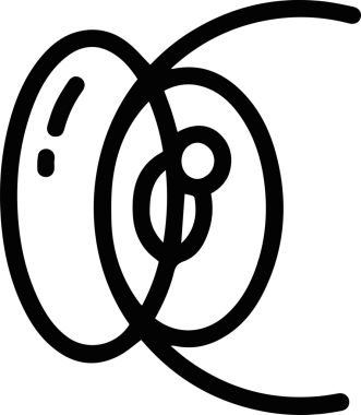 Göz simgesi vektör resmi illüstrasyonu