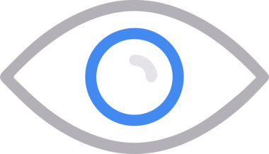 Göz simgesi vektör resmi illüstrasyonu