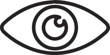 Göz simgesi vektör resmi illüstrasyonu