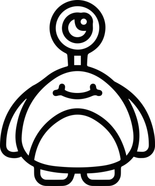 Göz simgesi vektör resmi illüstrasyonu