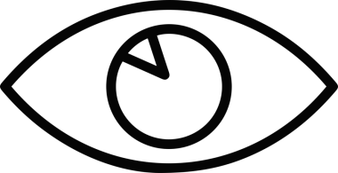 Göz simgesi vektör resmi illüstrasyonu