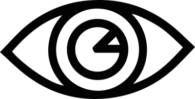 Göz simgesi vektör resmi illüstrasyonu