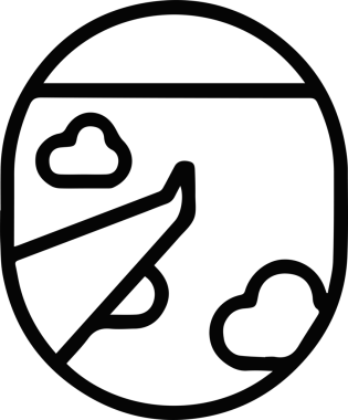 Göz simgesi vektör resmi illüstrasyonu