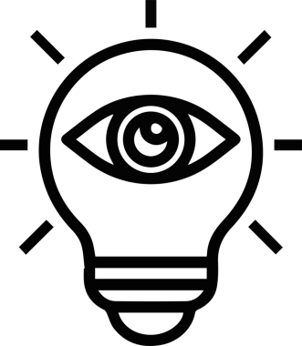 Göz simgesi vektör resmi illüstrasyonu