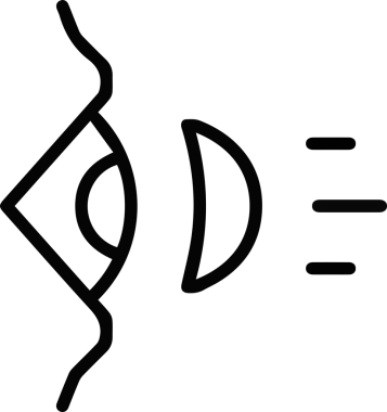 Göz simgesi vektör resmi illüstrasyonu