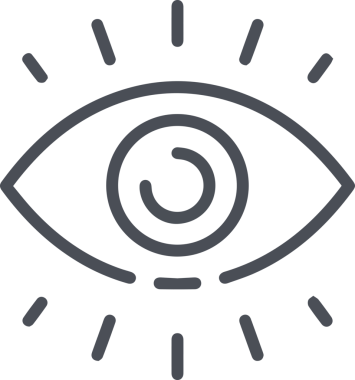 Göz simgesi vektör resmi illüstrasyonu