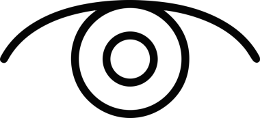 Göz simgesi vektör resmi illüstrasyonu