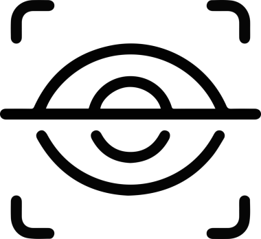 Göz simgesi vektör resmi illüstrasyonu