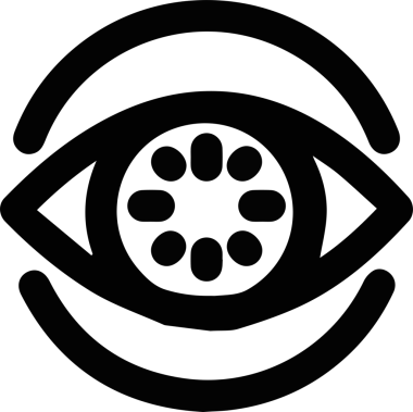Göz simgesi vektör resmi illüstrasyonu
