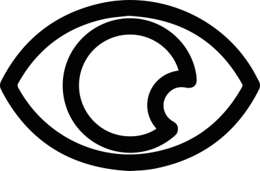 Göz simgesi vektör resmi illüstrasyonu