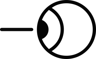 Göz simgesi vektör resmi illüstrasyonu