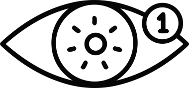 Göz simgesi vektör resmi illüstrasyonu