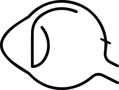 Göz simgesi vektör resmi illüstrasyonu