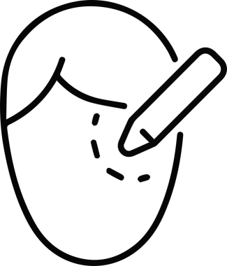 Göz simgesi vektör resmi illüstrasyonu