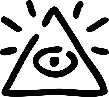 Göz simgesi vektör resmi illüstrasyonu