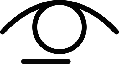 Göz simgesi vektör resmi illüstrasyonu