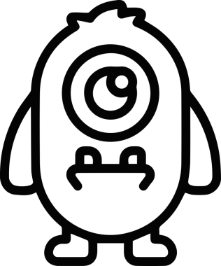 Göz simgesi vektör resmi illüstrasyonu