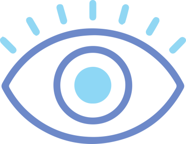 Göz simgesi vektör resmi illüstrasyonu