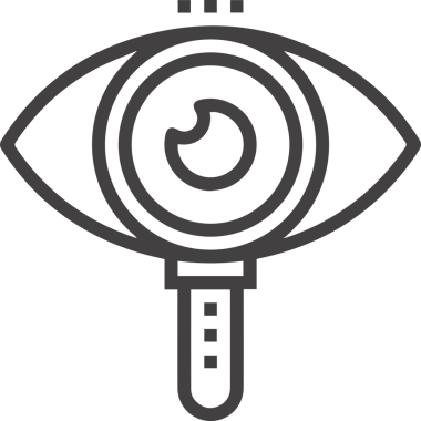 Göz simgesi vektör resmi illüstrasyonu