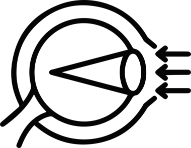 Göz simgesi vektör resmi illüstrasyonu