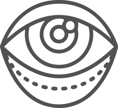 Göz simgesi vektör resmi illüstrasyonu