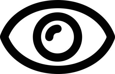 Göz simgesi vektör resmi illüstrasyonu