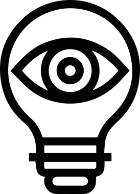 Göz simgesi vektör resmi illüstrasyonu