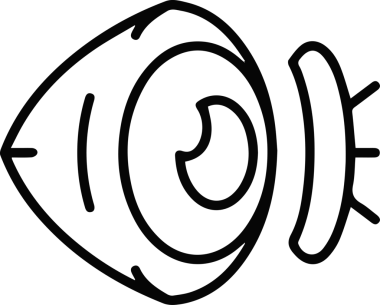 Göz simgesi vektör resmi illüstrasyonu