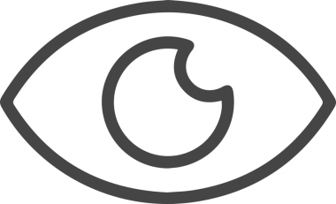 Göz simgesi vektör resmi illüstrasyonu