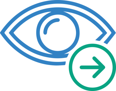 Göz simgesi vektör resmi illüstrasyonu