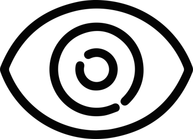 Göz simgesi vektör resmi illüstrasyonu