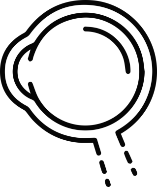 Göz simgesi vektör resmi illüstrasyonu